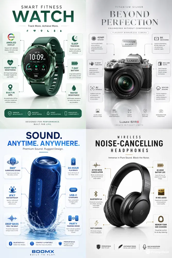 Product Feature Posters