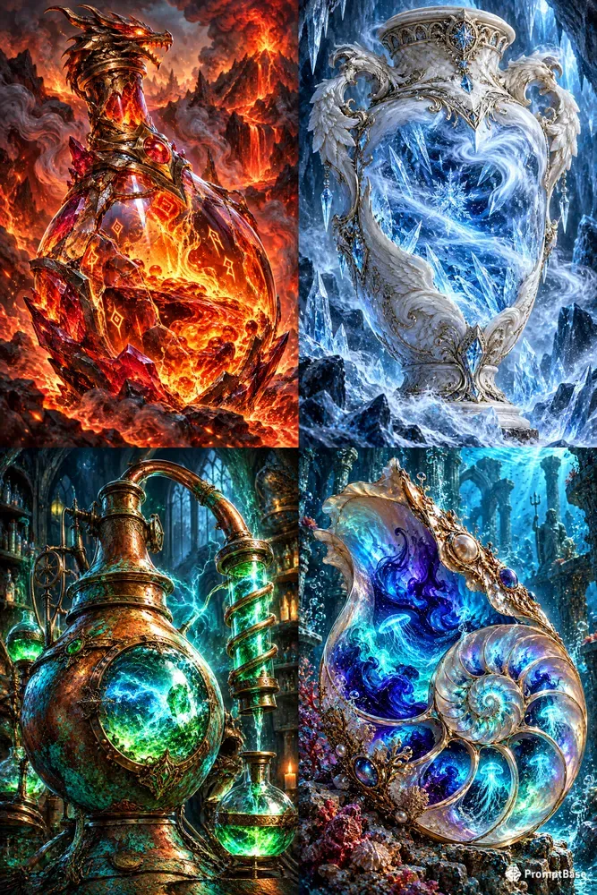 Epic Fantasy Potion Tcg Card Art