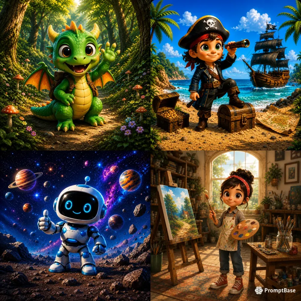 Cute 3D Cartoon Character Generator Pro