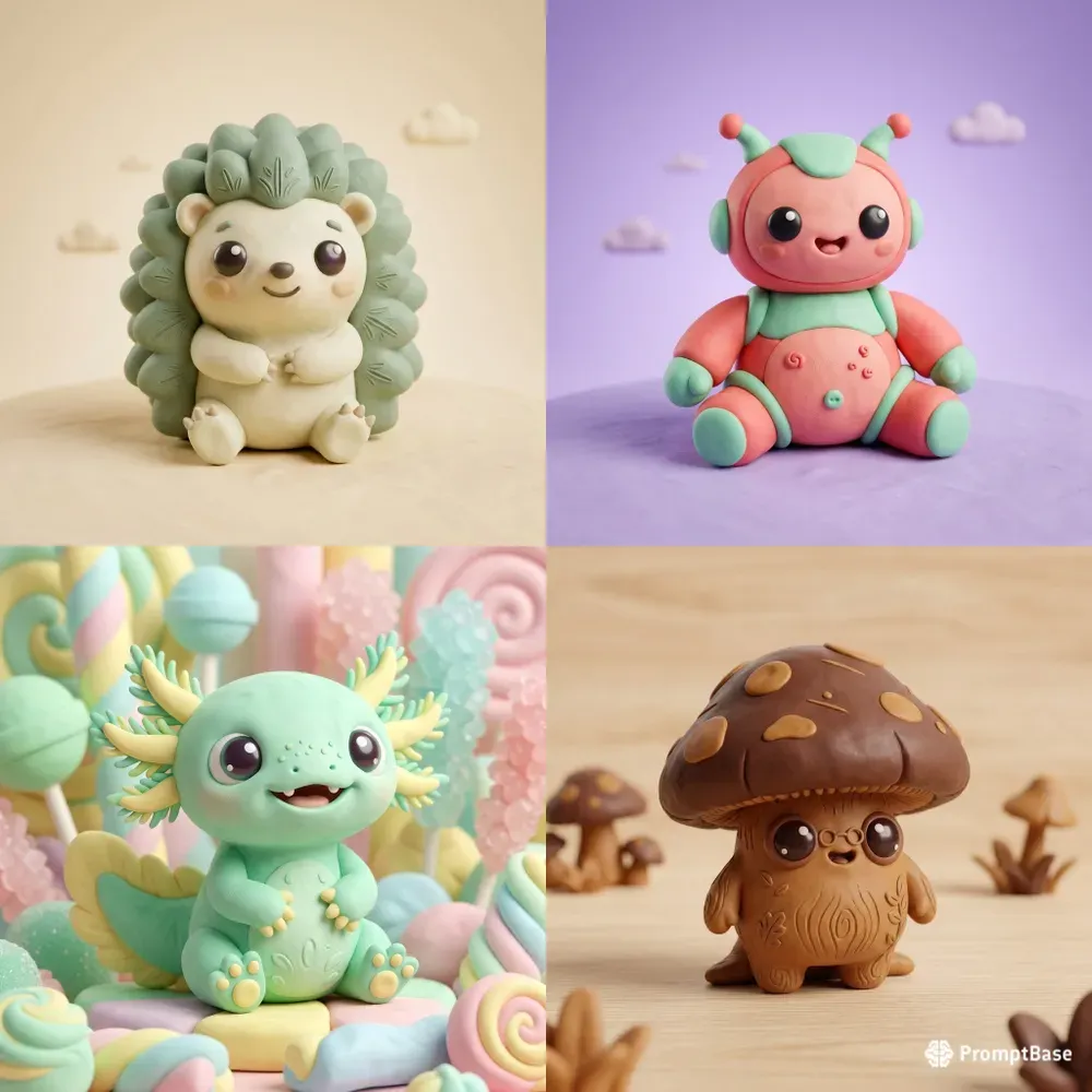 Cute 3D Clay Character Creator
