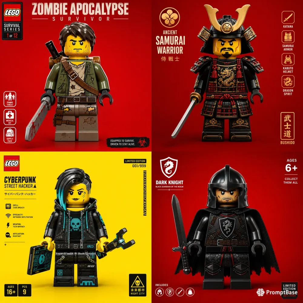 Brick Minifigure Character Collections