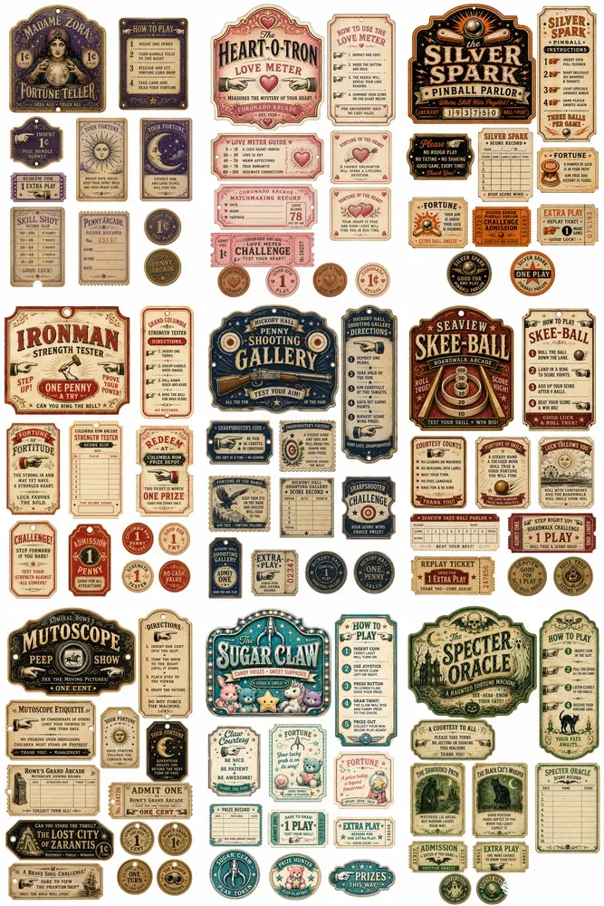 Penny Arcade Vintage Ephemera
