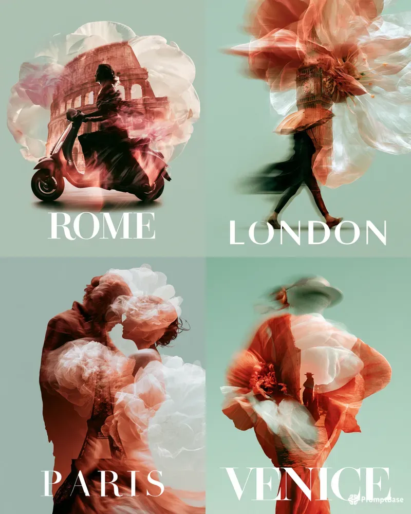 Pod Ethereal City Travel Posters