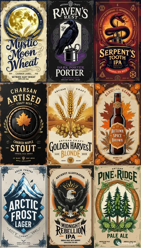 Beers Label Design Product Photography