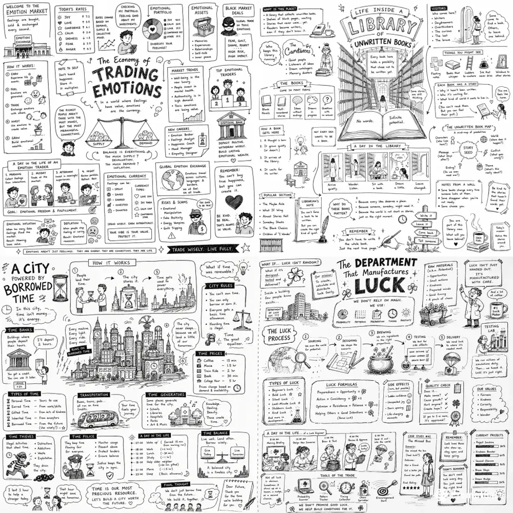Sketchnote Storyboard World Builders
