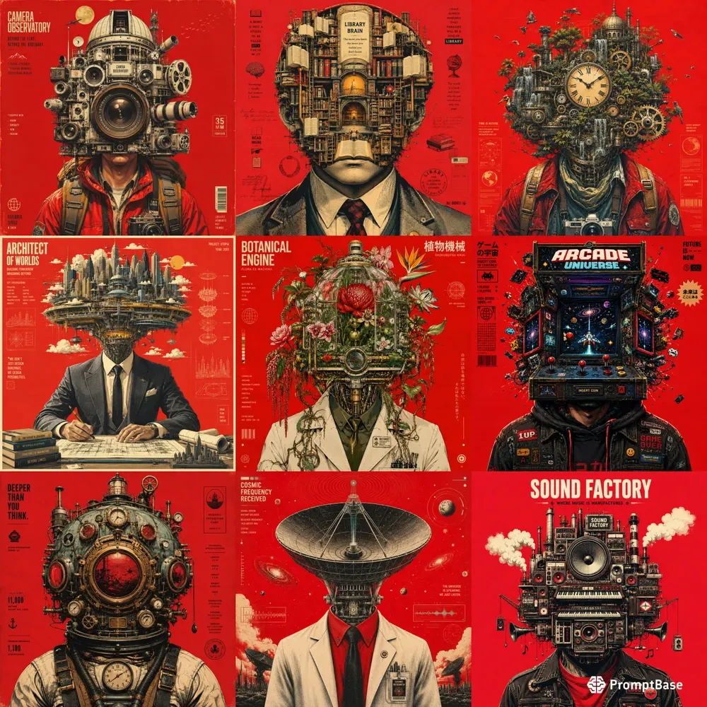 Surreal Explorer Vision Posters