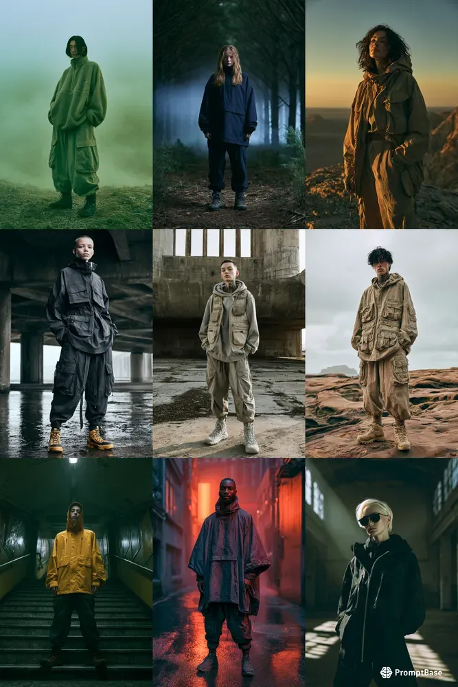 Cinematic Gorpcore Streetwear