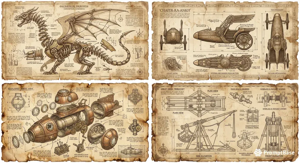 Ancient Technical Blueprints