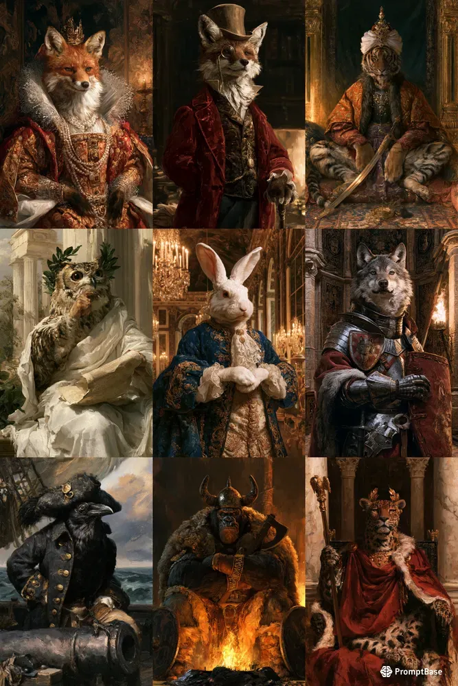 Animals In Historical Costumes Generator