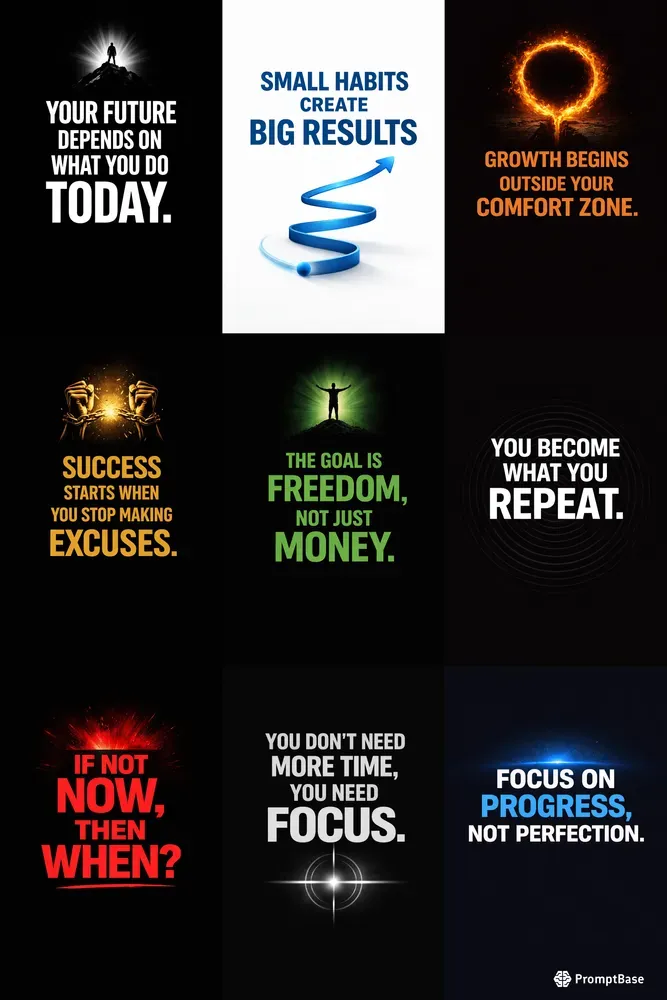 Motivational Hook Poster Generator