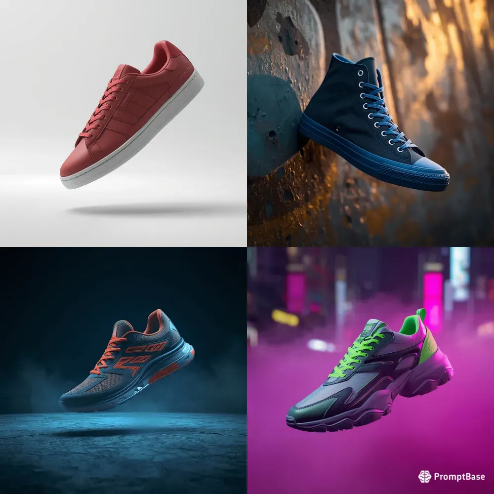 Photorealistic Cinematic Sneakers