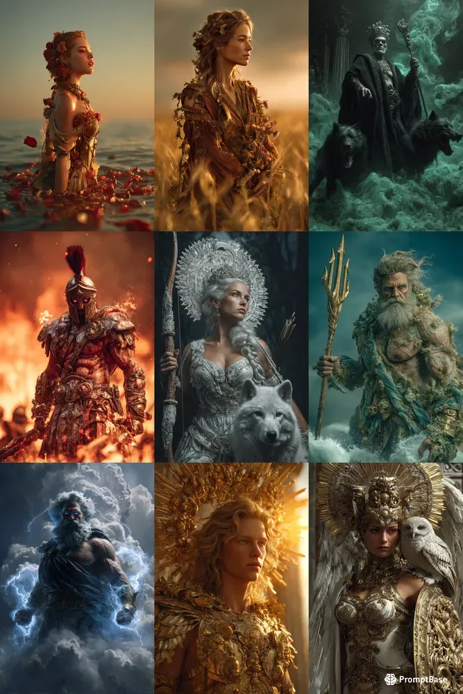 Greek Gods Hyperrealistic Art Generator