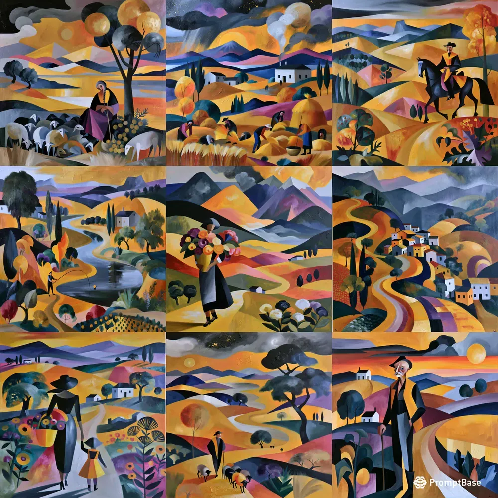 Modernist Pastoral Scenes