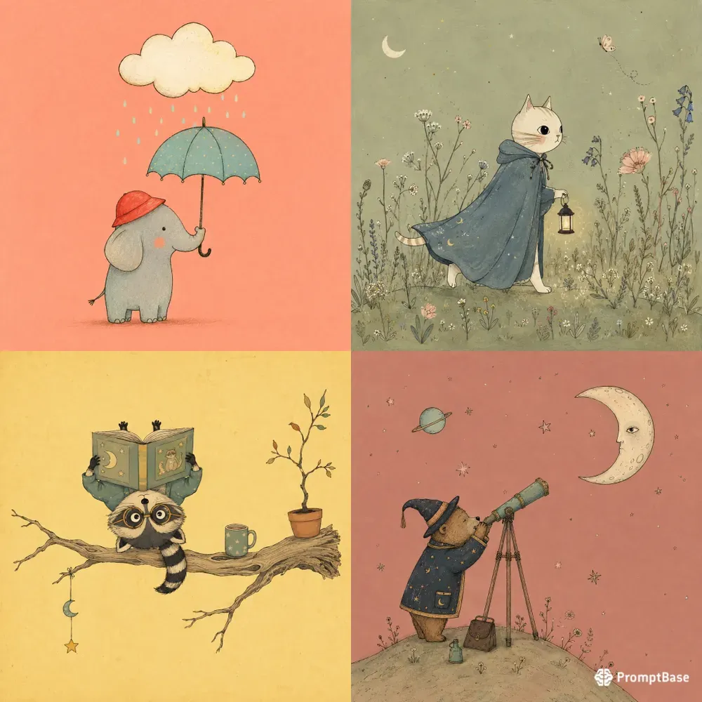 Pastel Oddity Characters