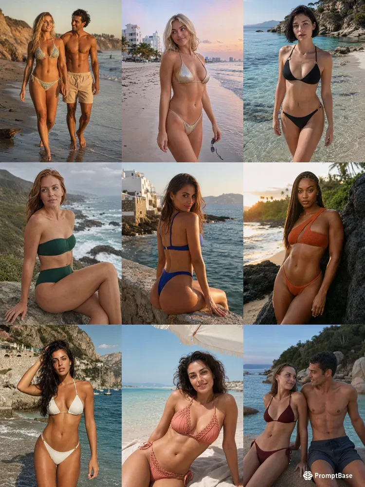 Cinematic Beach Fashion Photography
