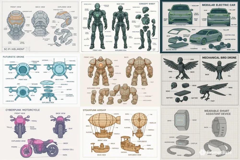 Blueprint Concept Sheet Generators