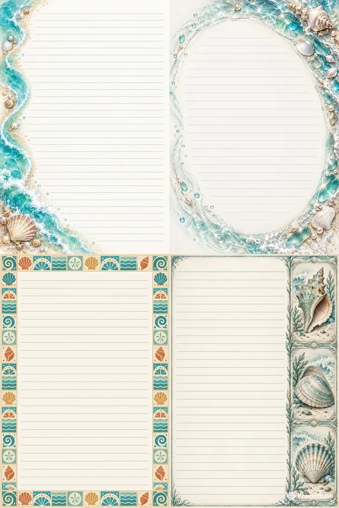Ocean Tide Journal Pages