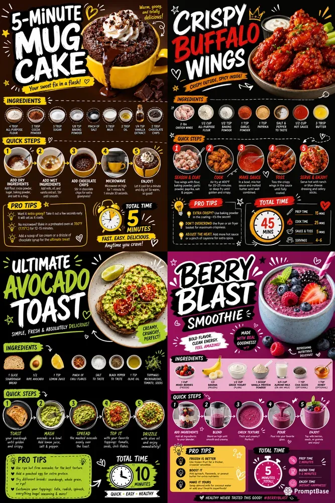 Professional Recipe Infographic Makers