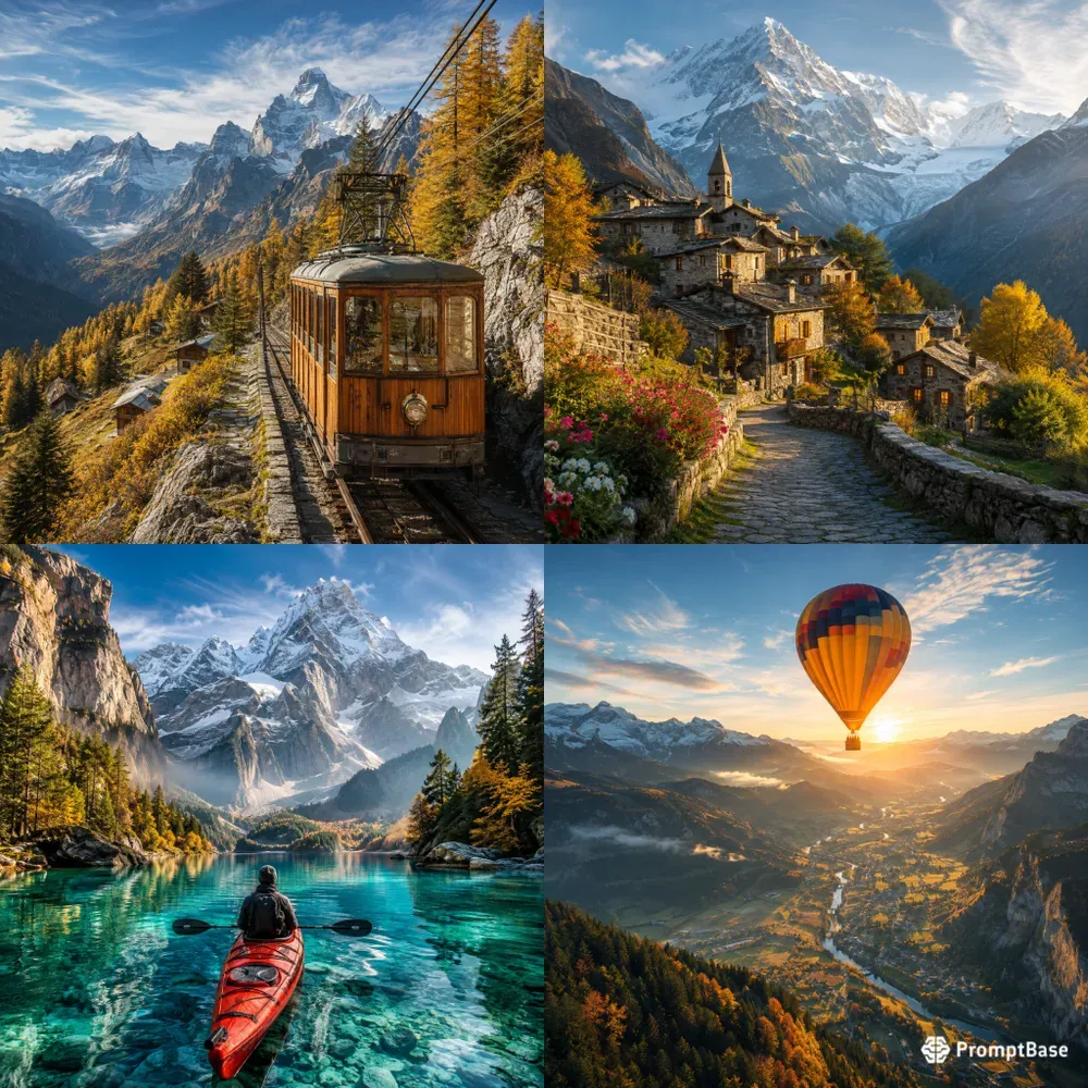 Cinematic Alpine Travel Scenes