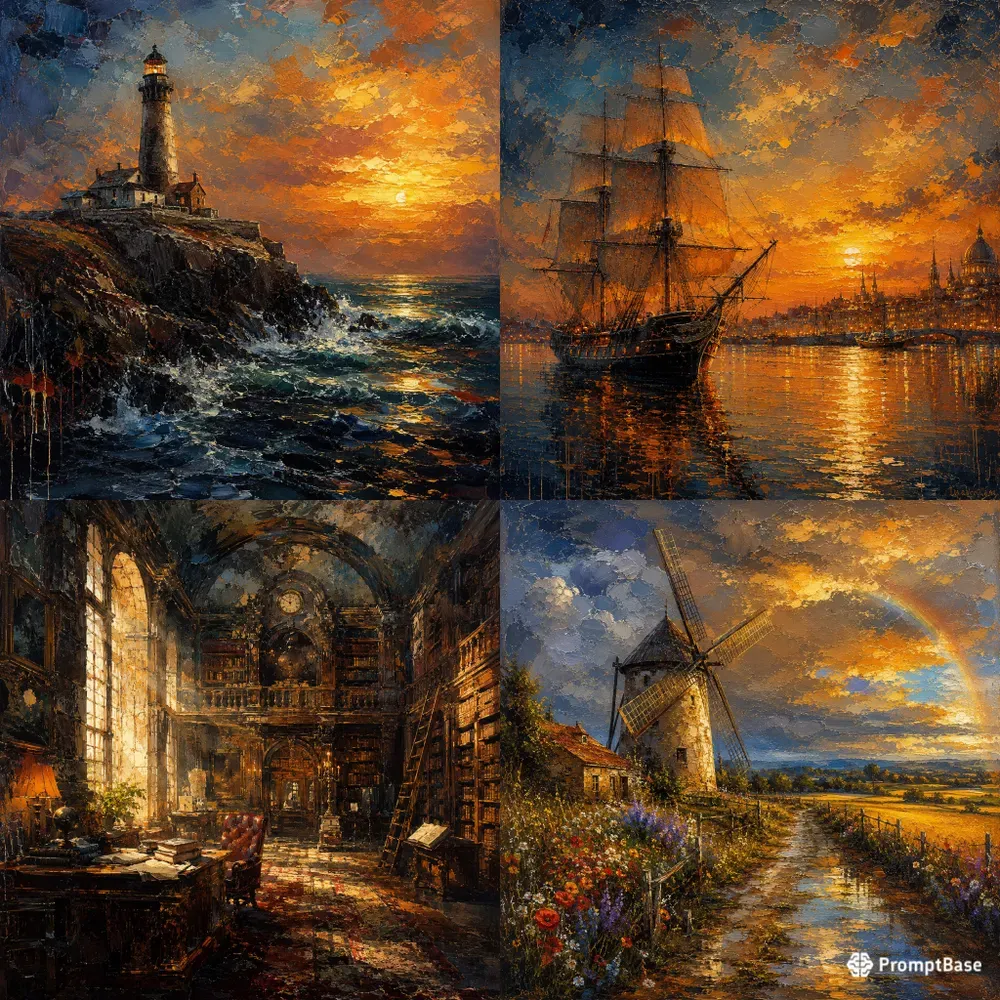 Luminous Impasto Masterpieces