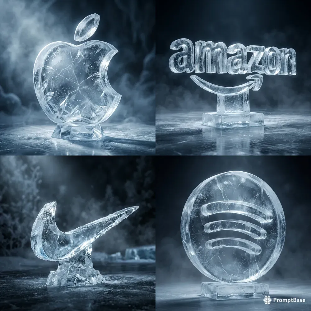 3D Ice Logos Generator Realistic