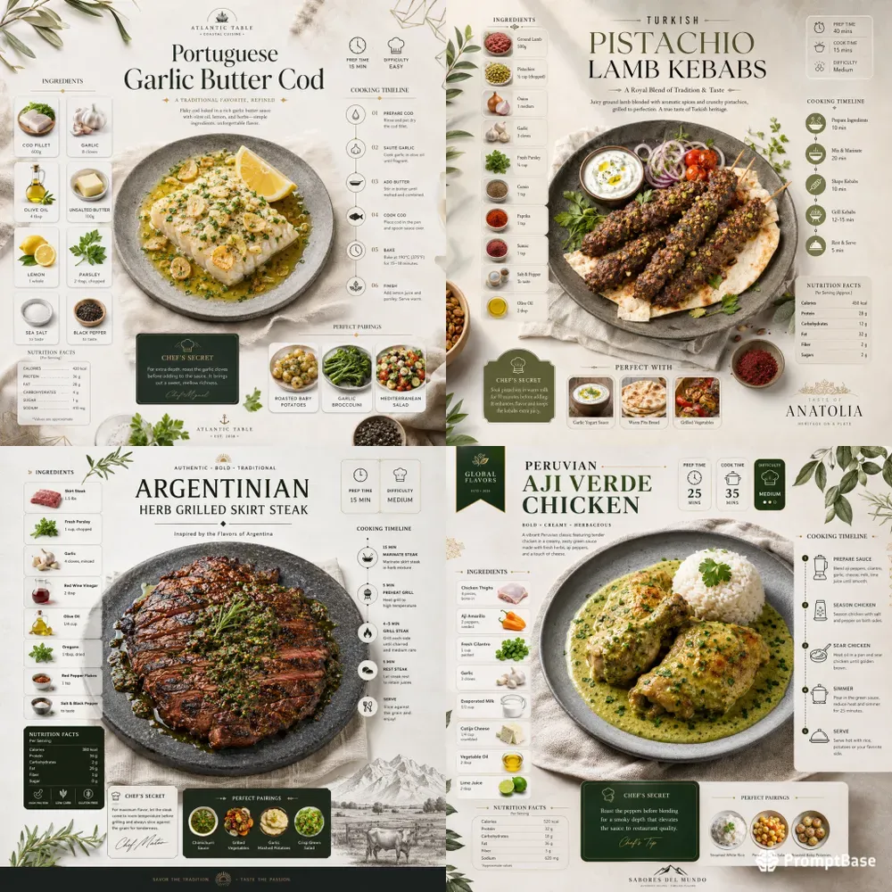 Modern Recipe Blueprints