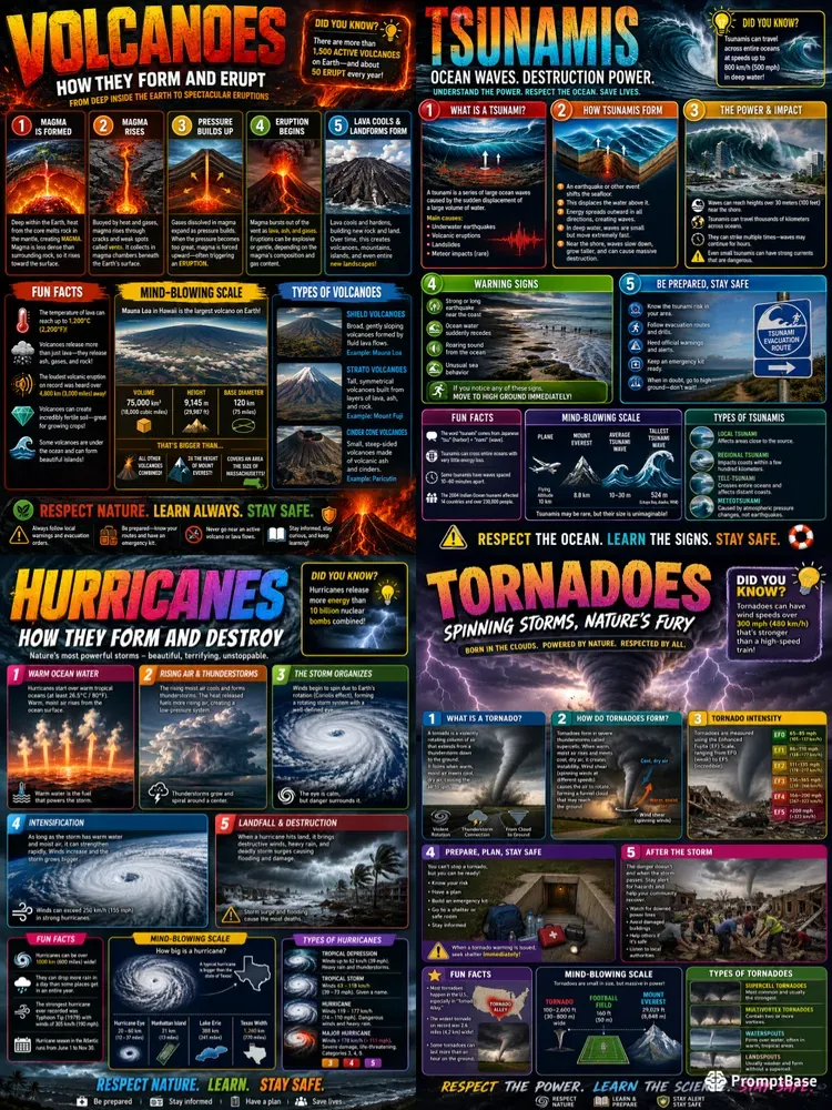 Colorful Educational Science Infographics