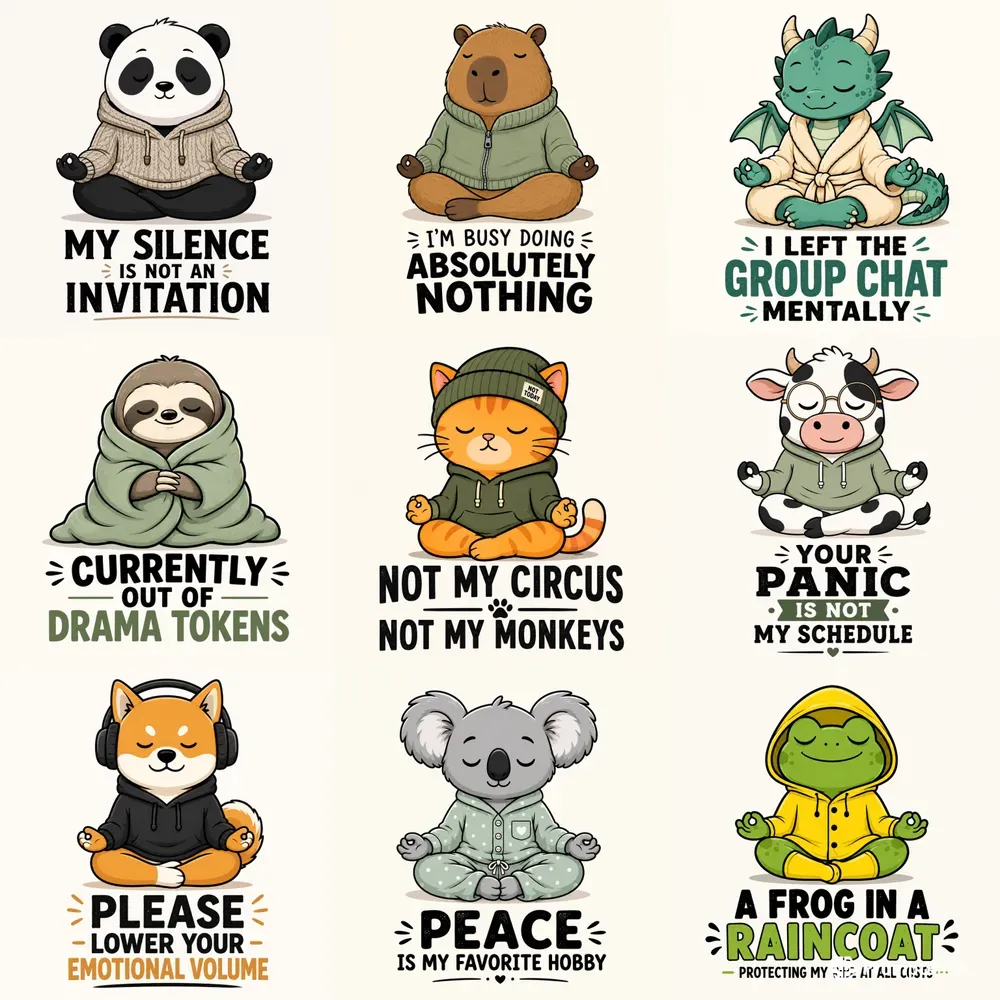 Peaceful Cartoon Quote Collections