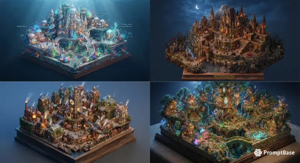 3D Isometric Fantasy Worlds