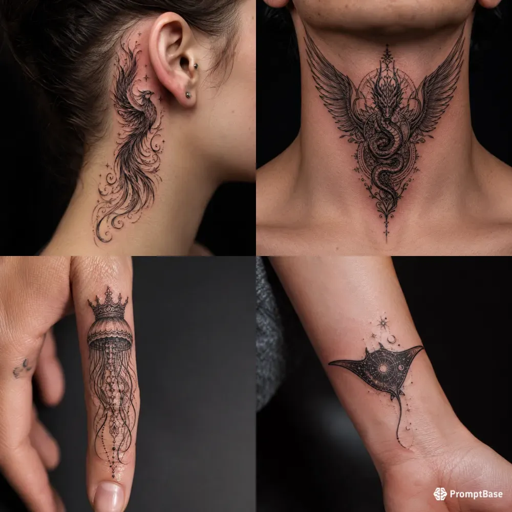 Rare Micro Tattoo Photo Generator 8K