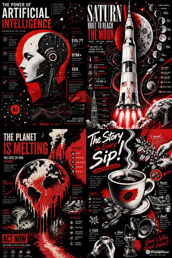 Editorial Graphic Poster Master Templates