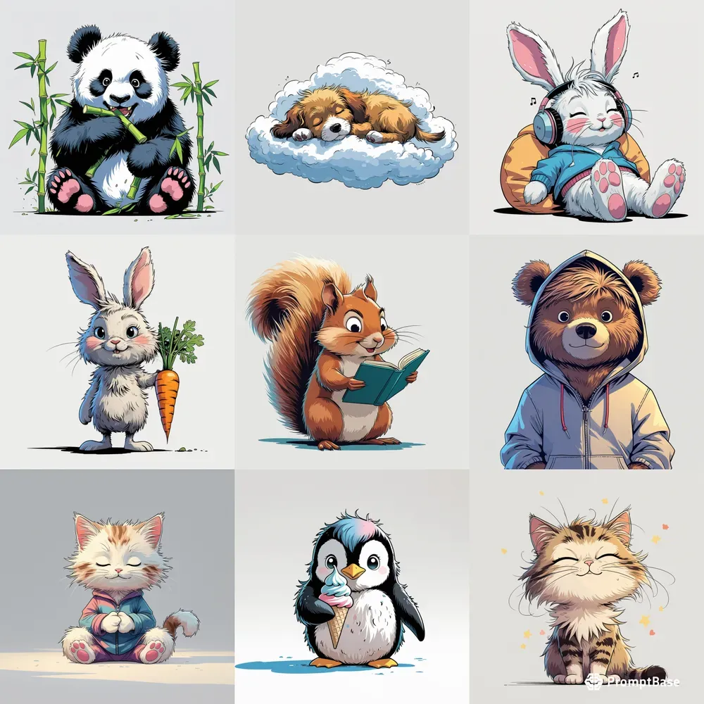 Cute Animal Illustrations
