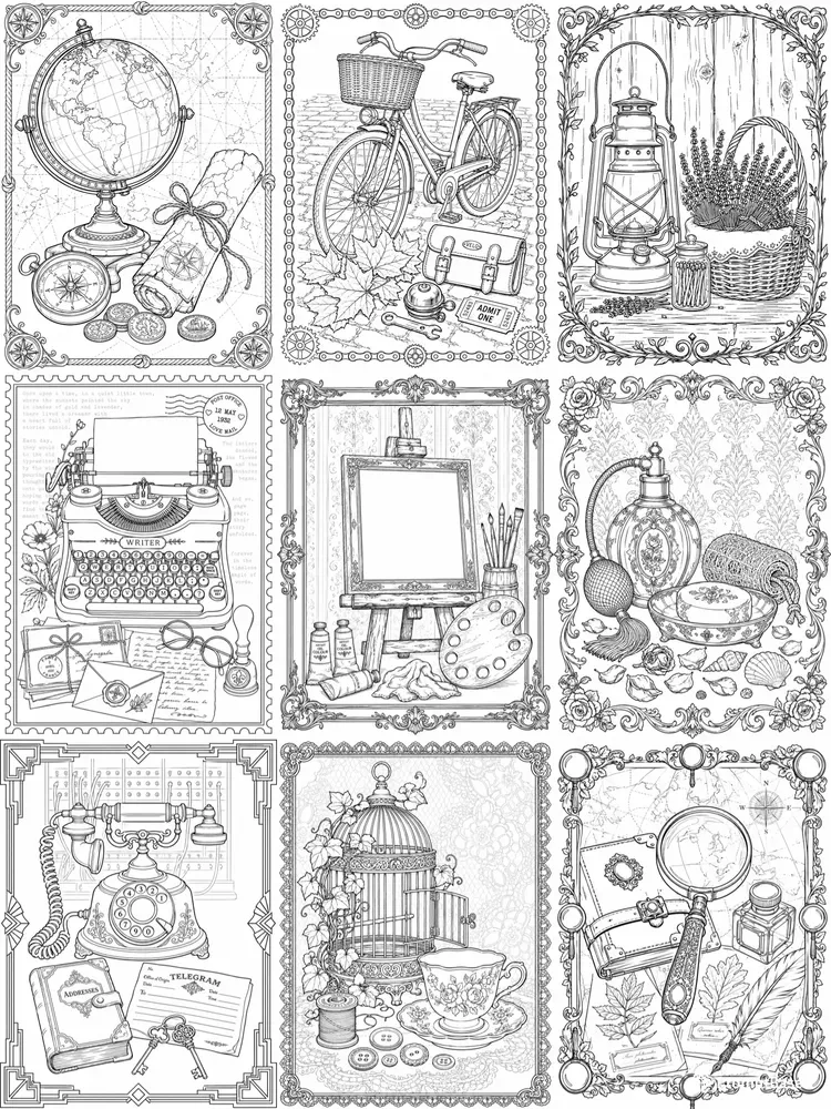 Vintage Coloring Book Creators