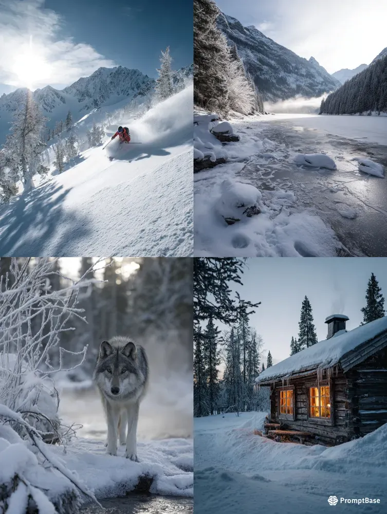 Photorealistic Winter Still Life Scenes