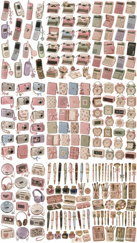 Analog Vintage Object Ephemera Sheets