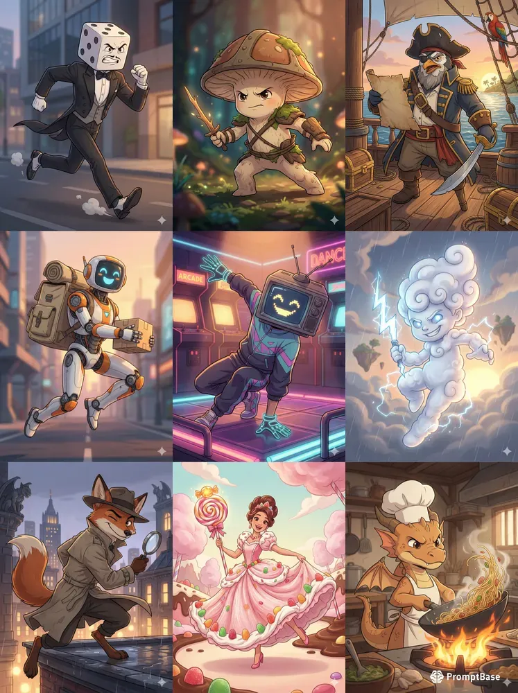 Stylized Cartoon Character Creator Packs