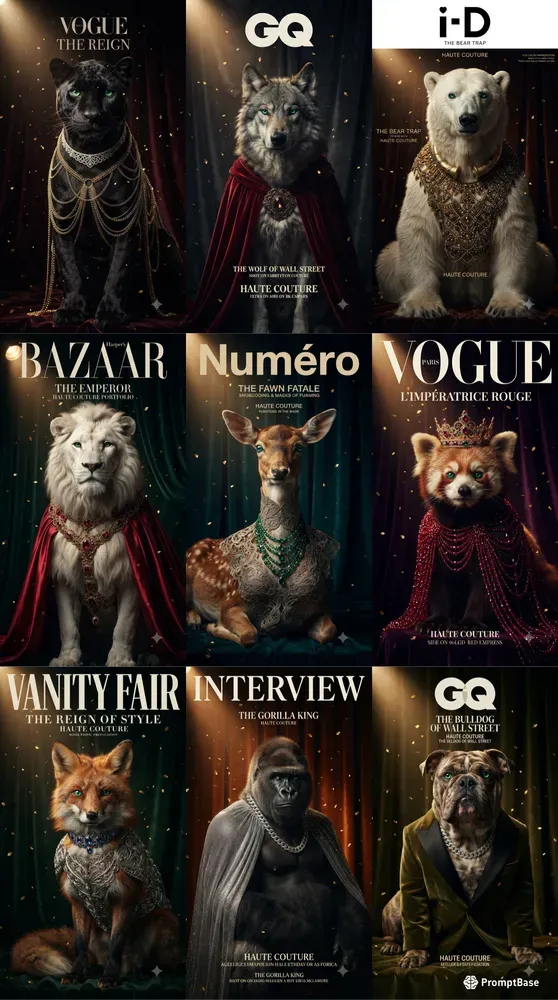 Luxury Animal Fashion Editorial Series