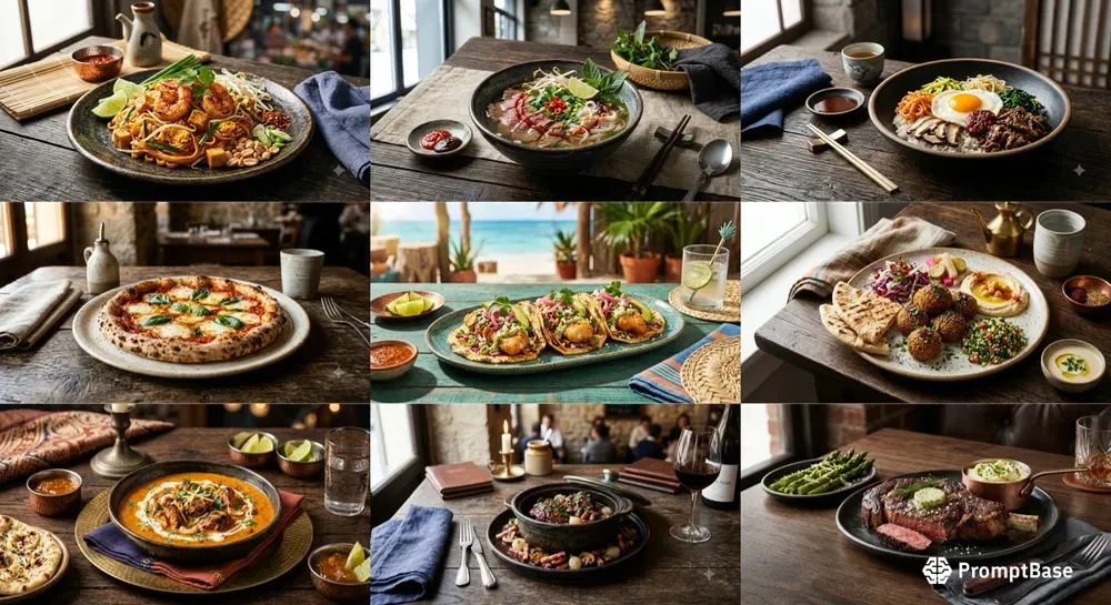 Restaurant Menu Hero Shots