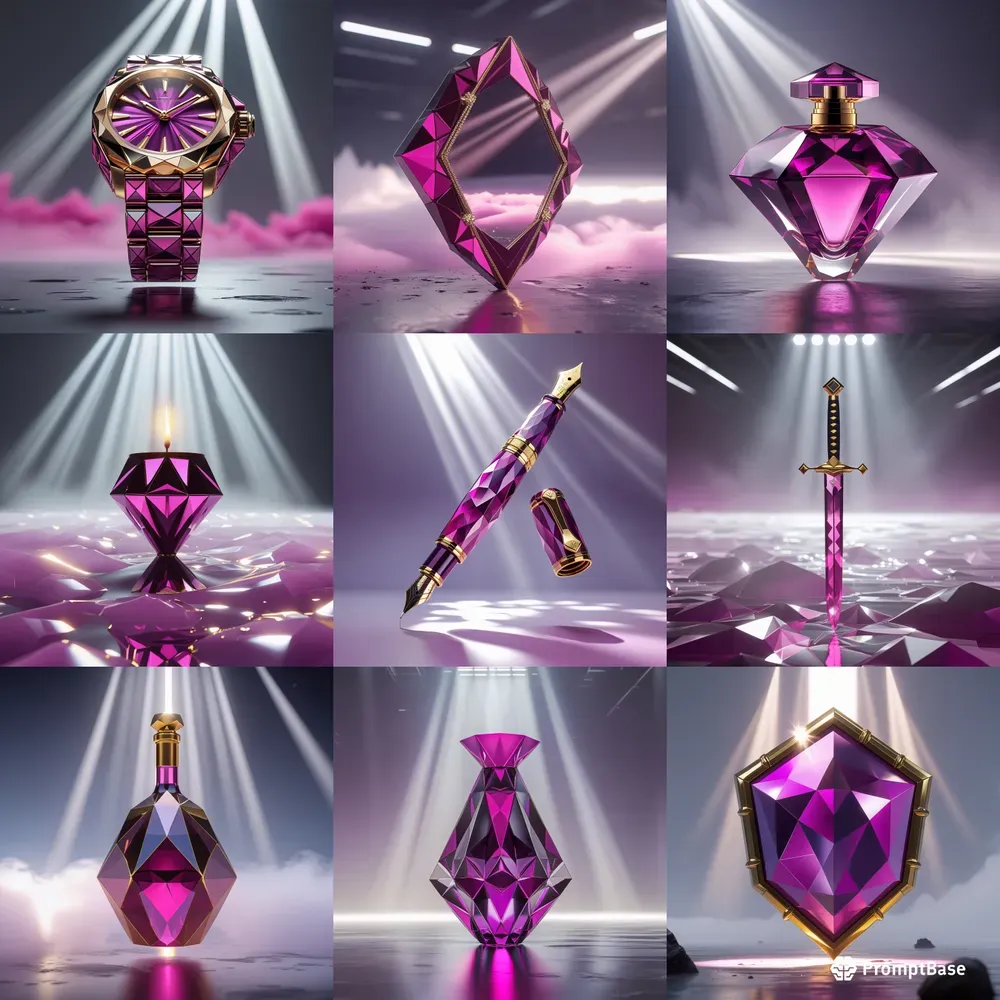 The Luxuries Of Magenta And Gold