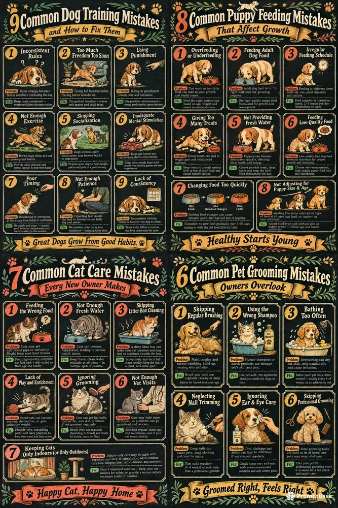 Pet Care Mistakes Infographic Generator