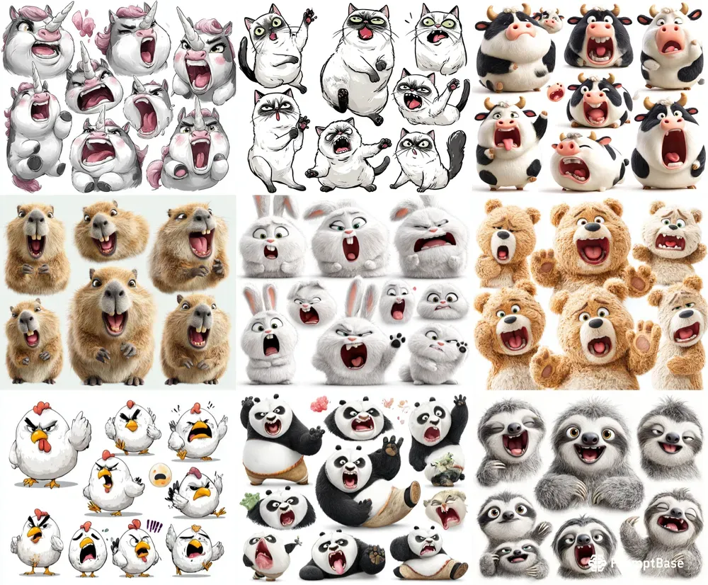 Expressive Emoji Pack Sticker Sets