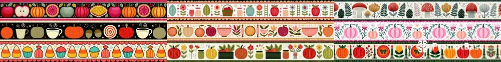 Cute Fall Border Strips