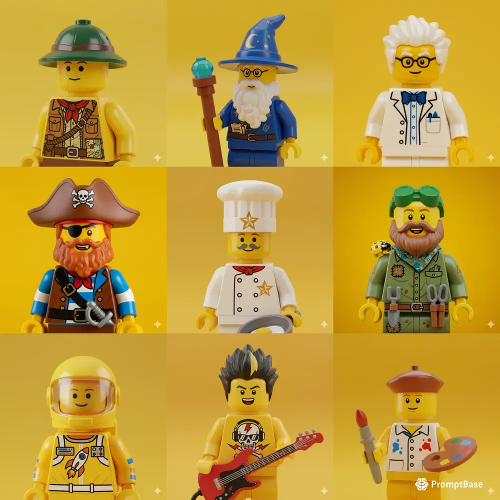 Rare Lego Minifigure Portraits