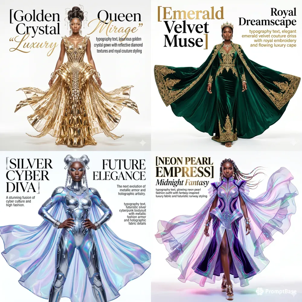 Surreal Vogue Fashion Poses