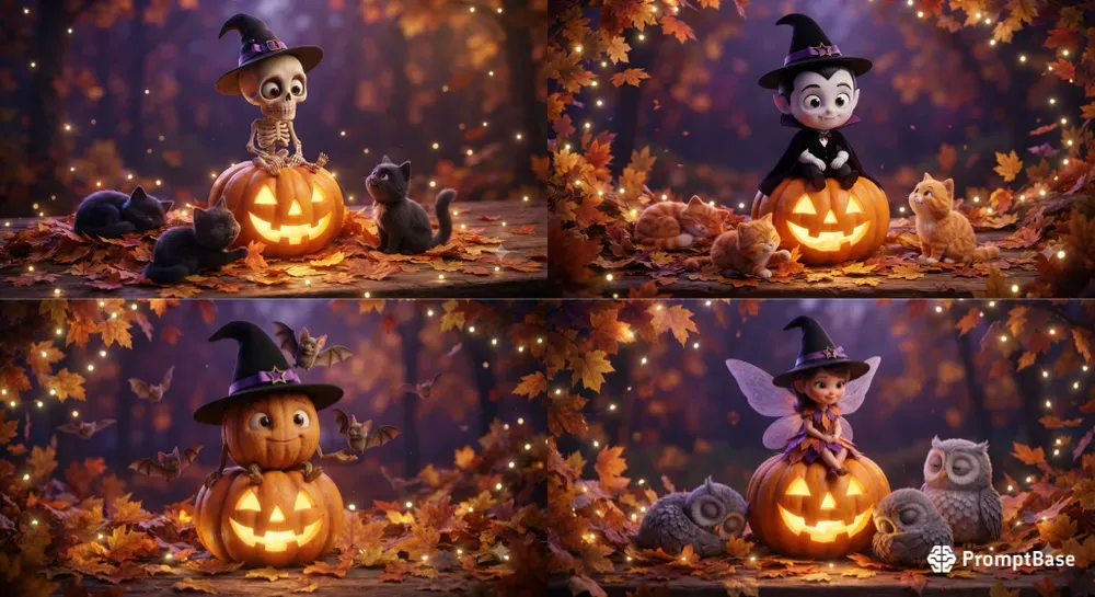 Cute Halloween Characters