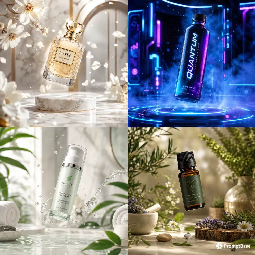 Hyperreal Floating Bottles