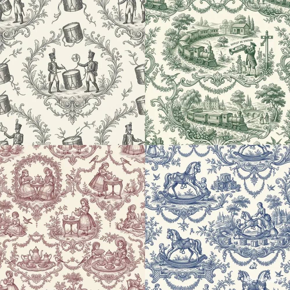 Luxury Nursery Textile Pattern Pods