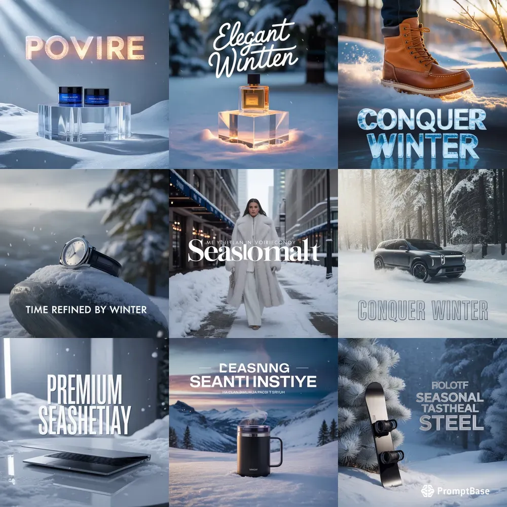 Luxury Winter Ad Visuals