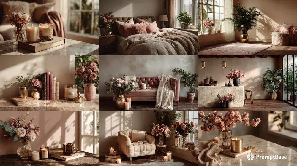 Chic Modern Influencer Backdrops