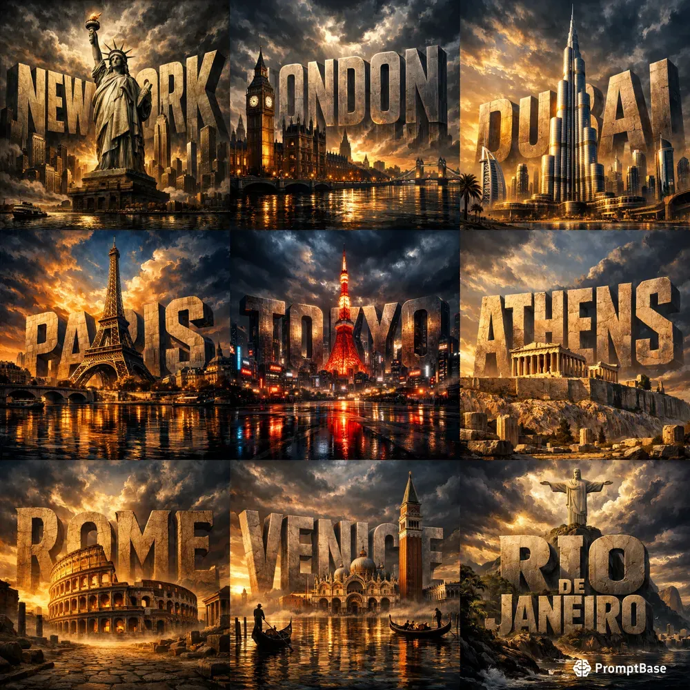 Cinematic And Epic Travel Posters
